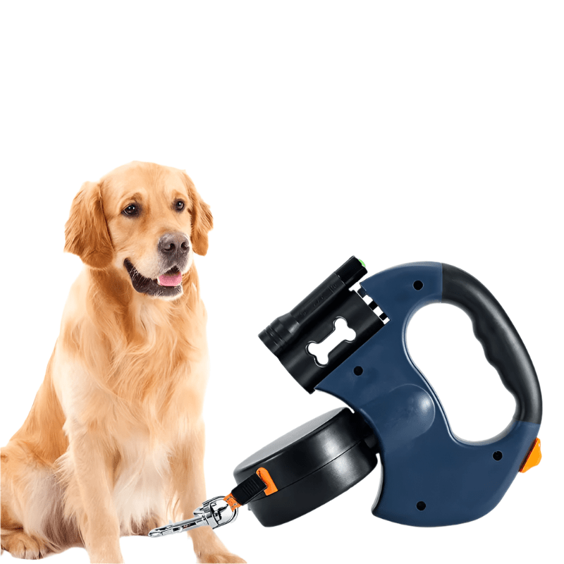 Dubbel hundkoppel med LED-lampa - Stark upp till 30kg för säkra och stiliga utflykter