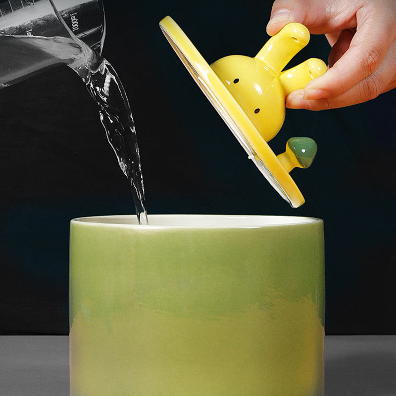 Stilren vattenautomat för en frisk och glad kanin