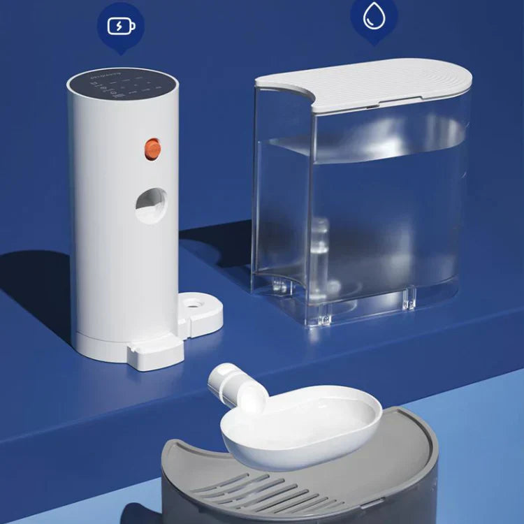 PetFresh | 1.8L Trådlös Vattenfontän för Enkel och Hälsosam Drickupplevelse