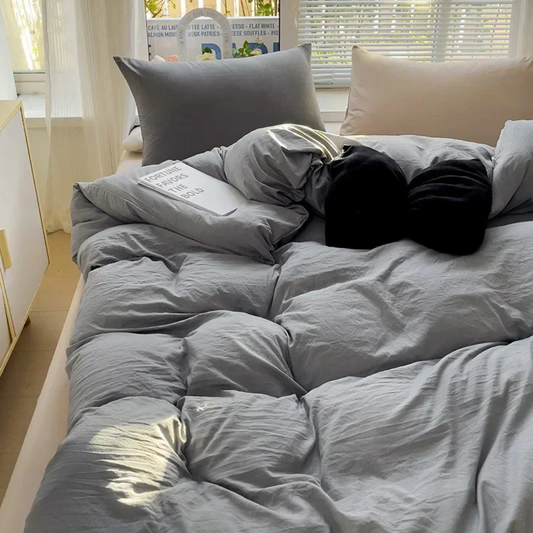Cura Luxe Bäddset 155x220 cm - Mjukt, Andningsbart och Stilrent för Ultimat Sovkomfort