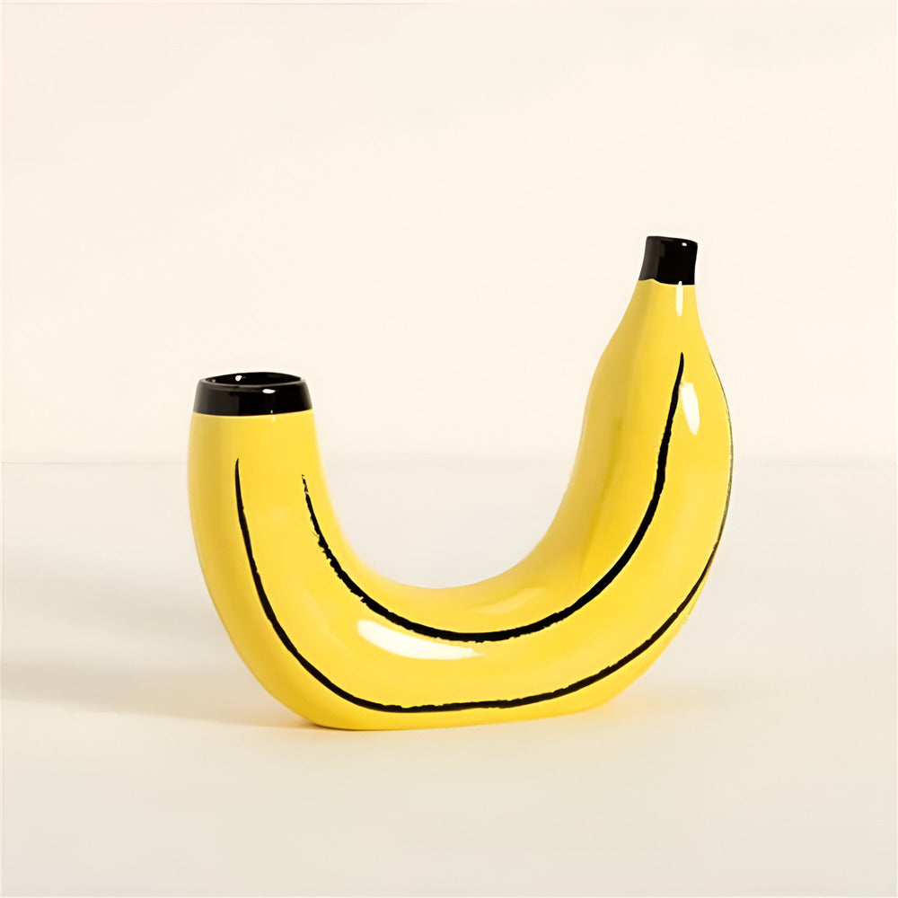 Seralith - Unik modern dekorativ bananformad vas för stilfulla interiörer