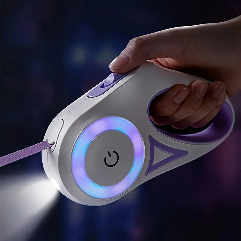 Ultimat hundsäkerhet: LED-belysning och 5m räckvidd för nattpromenader