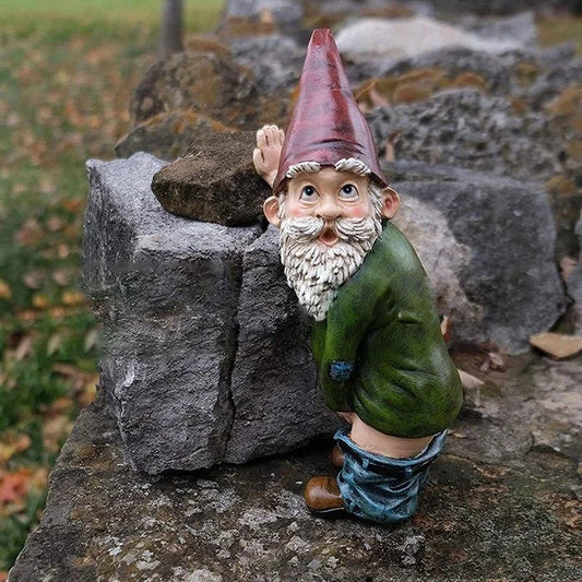 Casta - Kreativ Tomtefigur av Resin med Elegant Vitt Skägg