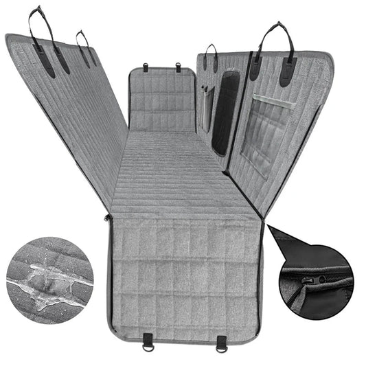 Ultimat komfort hundresehammock för bakre säte