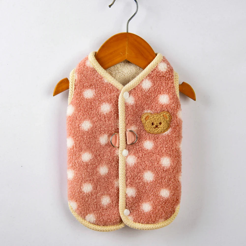 Luxe Comfort Fleecejacka för fransk bulldogg och chihuahua för varm skyddande effekt