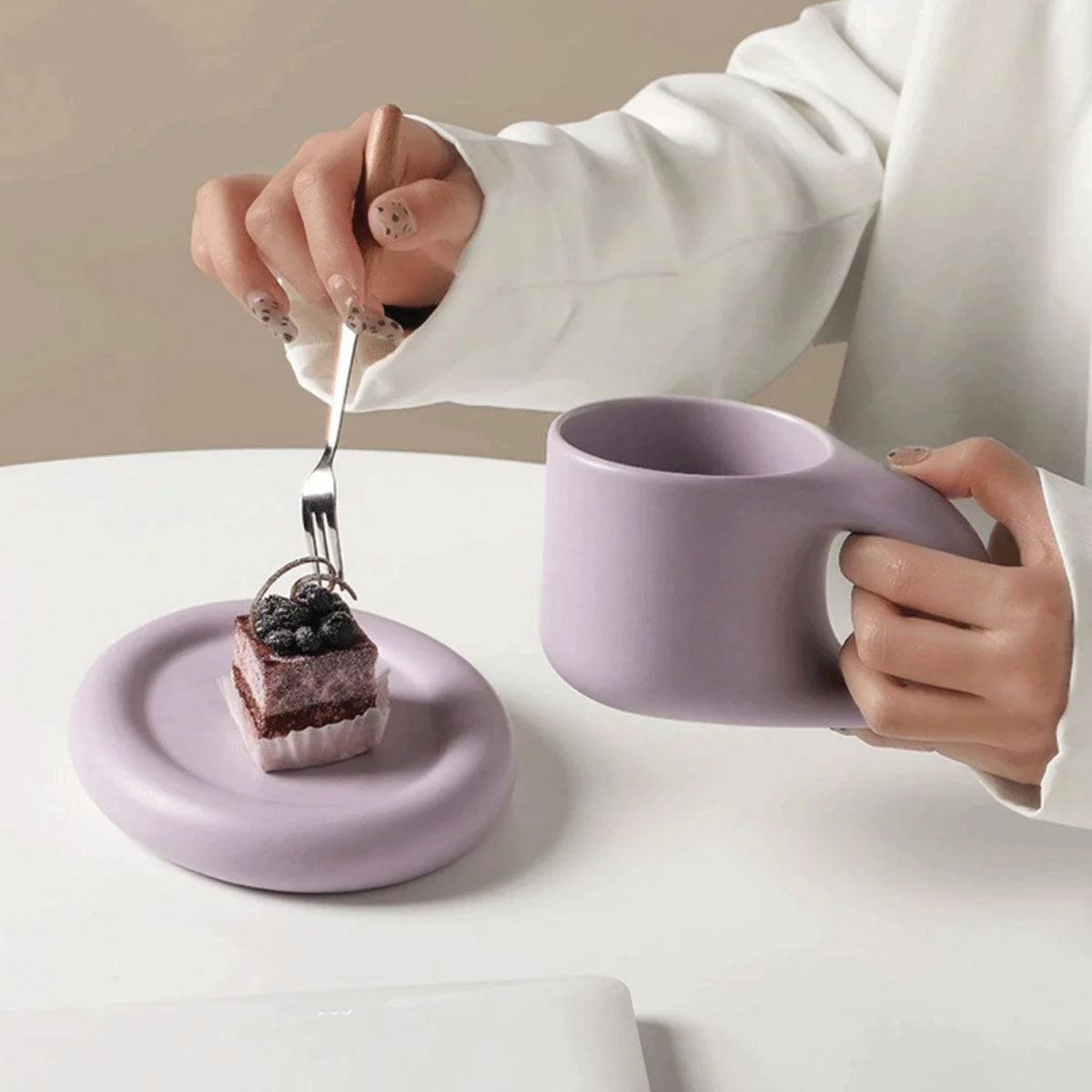 Elegant hållbar keramisk espressomugg – perfekt för dina premiumkaffen