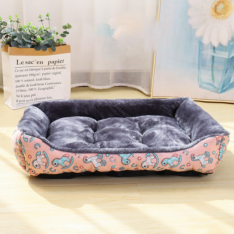 PlushPaws Lyxig Hundbäddsoffa