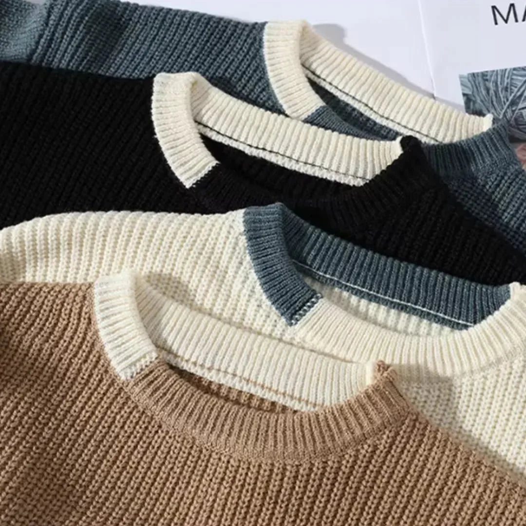 Hubert - Elegant Classic Round Neck Sweater for Stylish Comfort