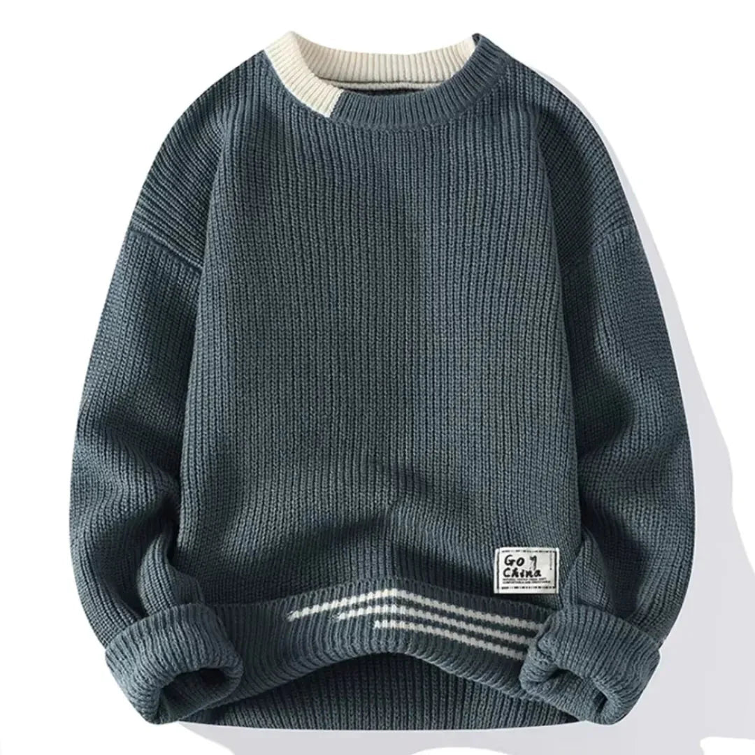 Hubert - Elegant Classic Round Neck Sweater for Stylish Comfort