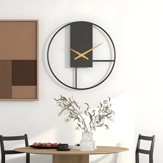 Aurum - Elegant minimalistisk väggklocka | Stilren och lugnande tyst design