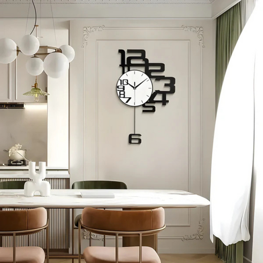 Aevum - Elegant och modern tyst väggklocka för ett stilfullt hem