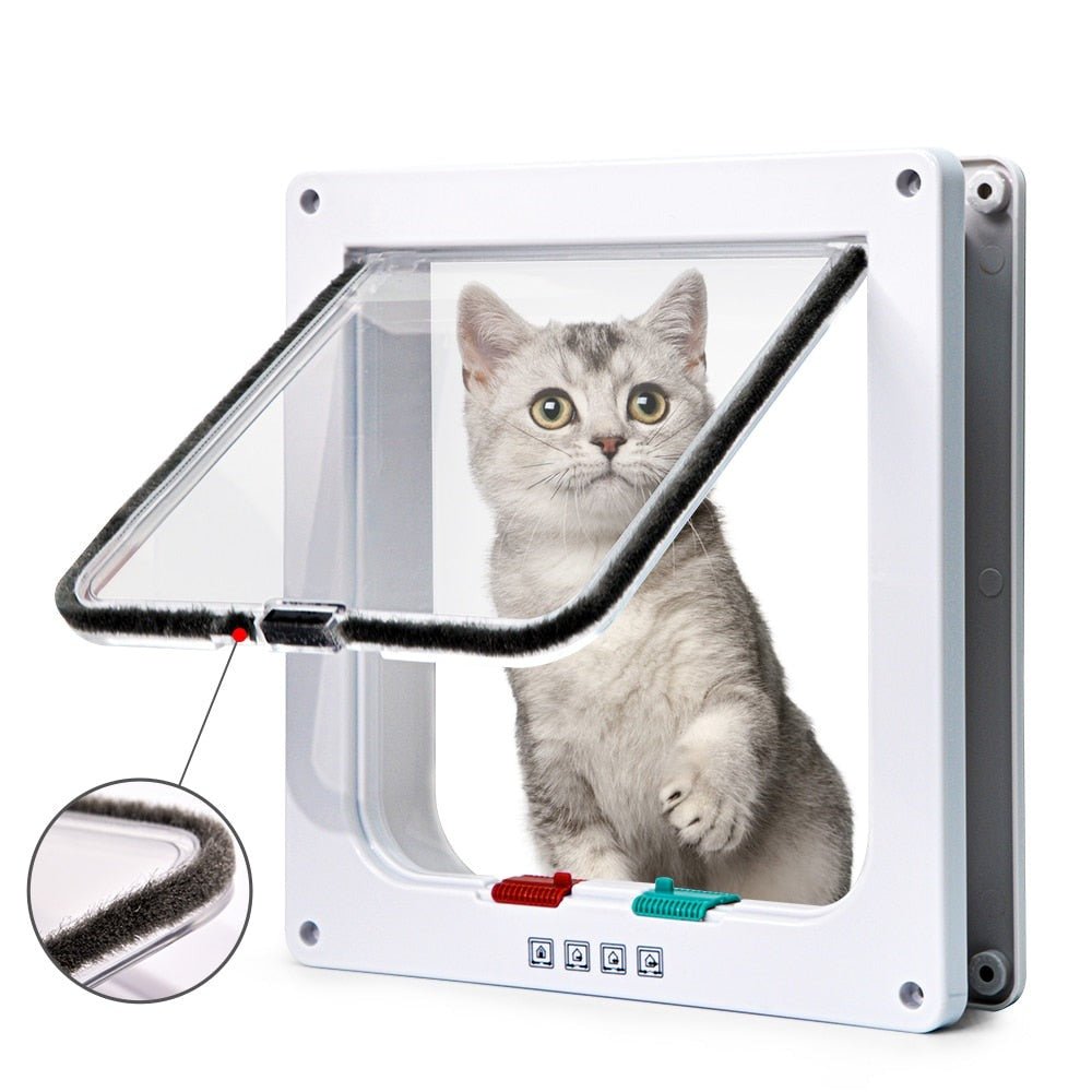 Vikdörr med kattlucka och optimal hemsäkerhet