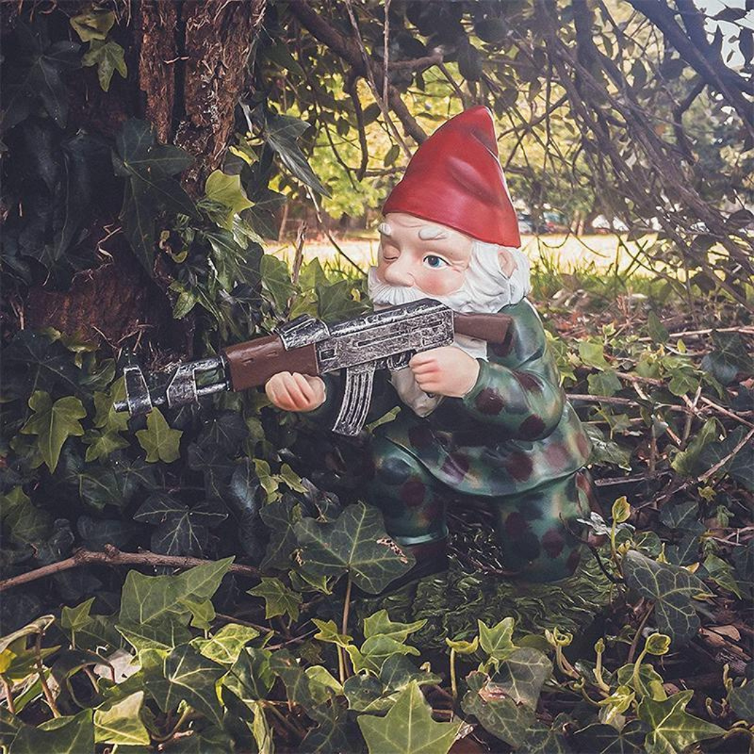 Drelix - Hållbar militär trädgårdstomte för lek och dekoration