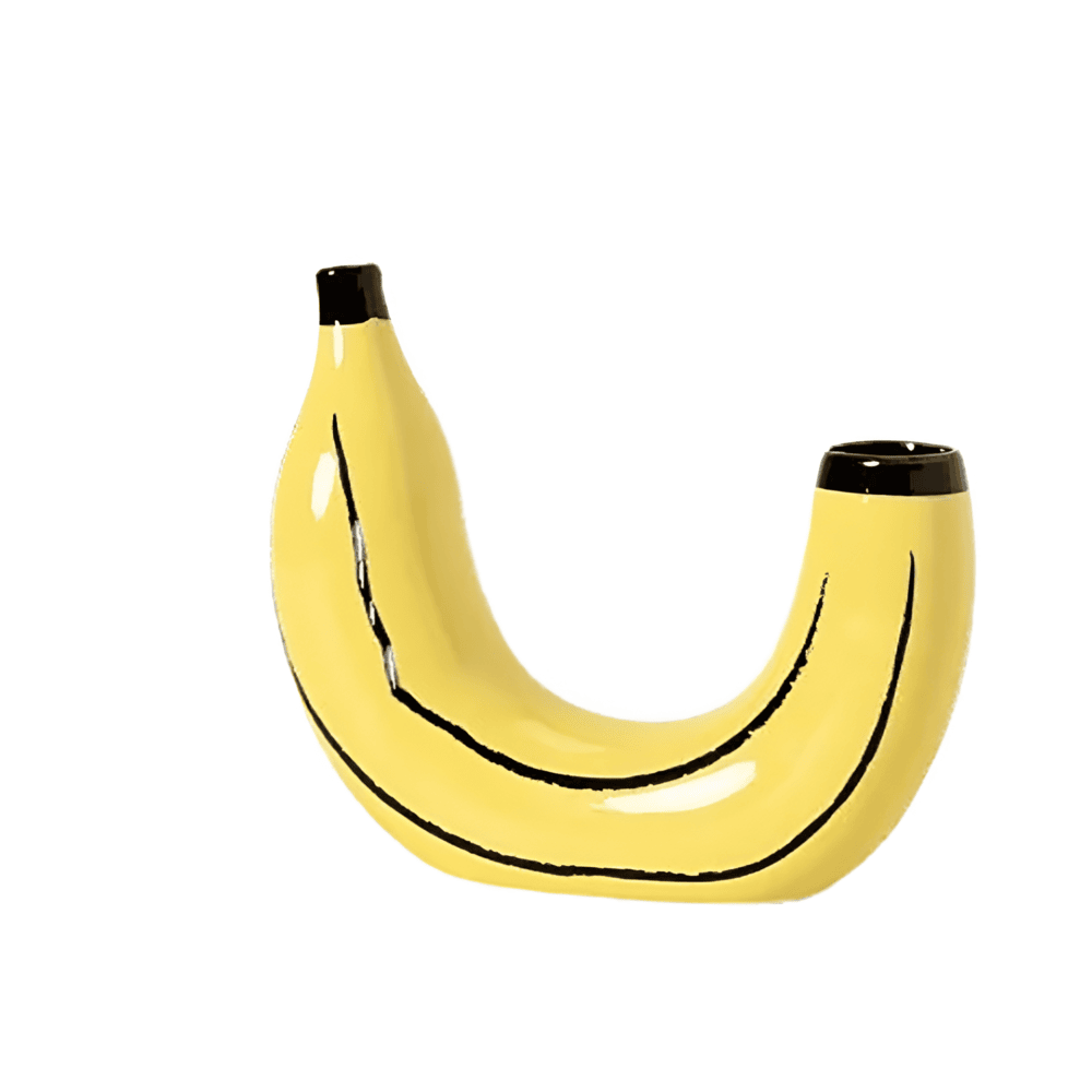 Seralith - Unik modern dekorativ bananformad vas för stilfulla interiörer