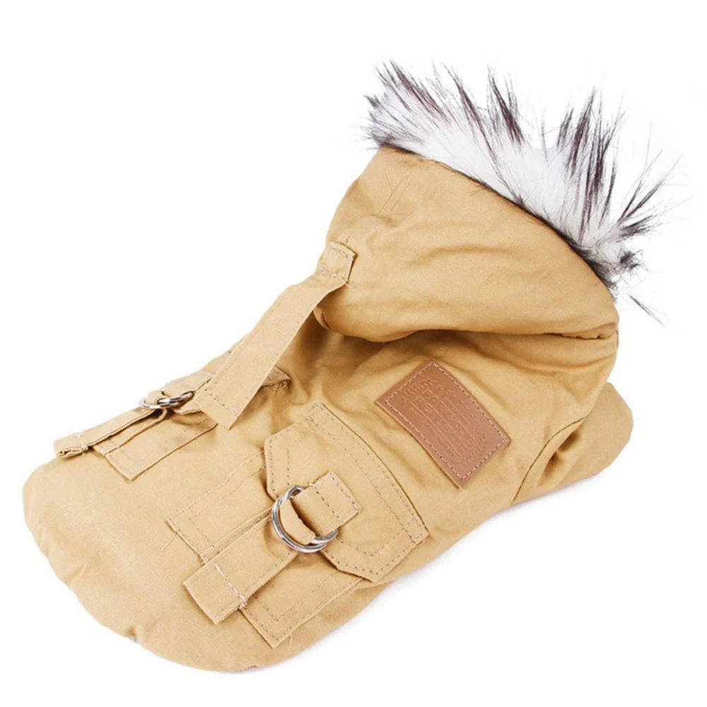 Bekväm och varm tjock jacka för husdjur