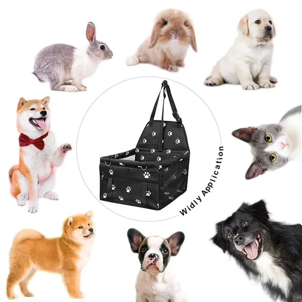 Bekväm reseväska och bilstol för husdjur personligt anpassad