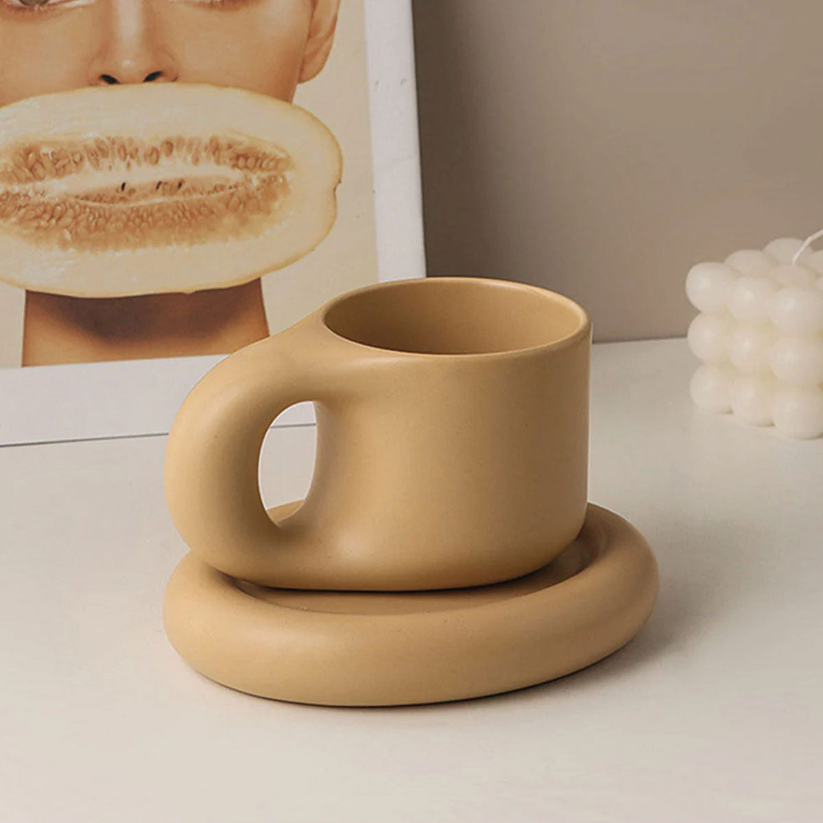 Elegant hållbar keramisk espressomugg – perfekt för dina premiumkaffen