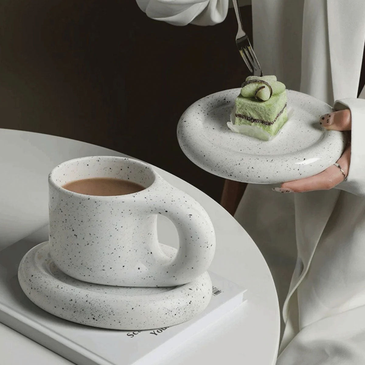 Elegant hållbar keramisk espressomugg – perfekt för dina premiumkaffen