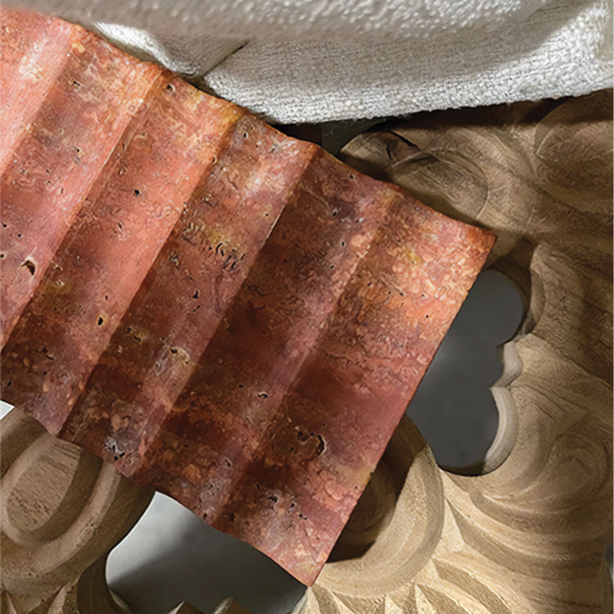 Elegant Cannelé stenbricka | Förfinad naturlig sten design för en sofistikerad inredningsdekoration