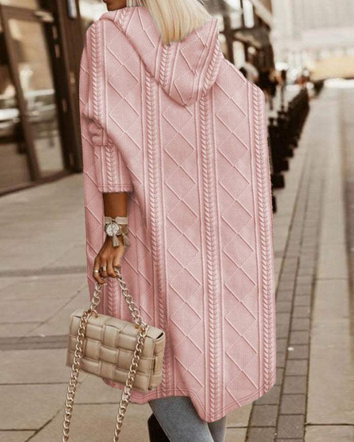 Women's Jacket with Warm Hood - Stylish and Comfortable Raincoat for Women