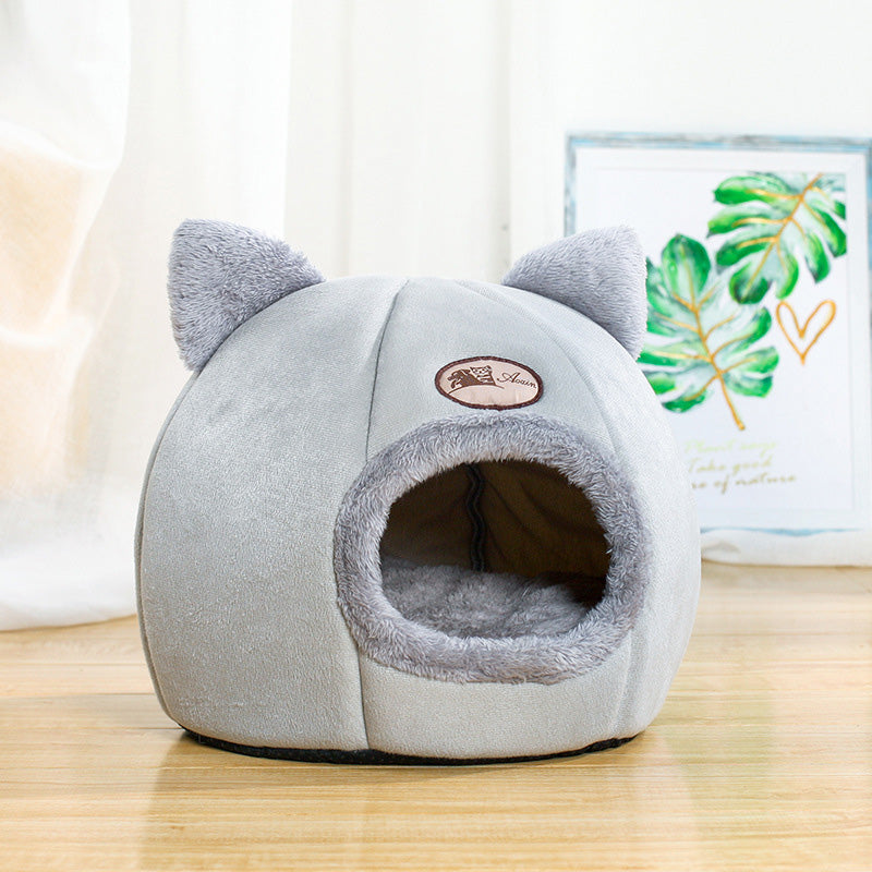 DeepSleep Mysig Grotta Kattbädd för Ultimat Komfort och Vila